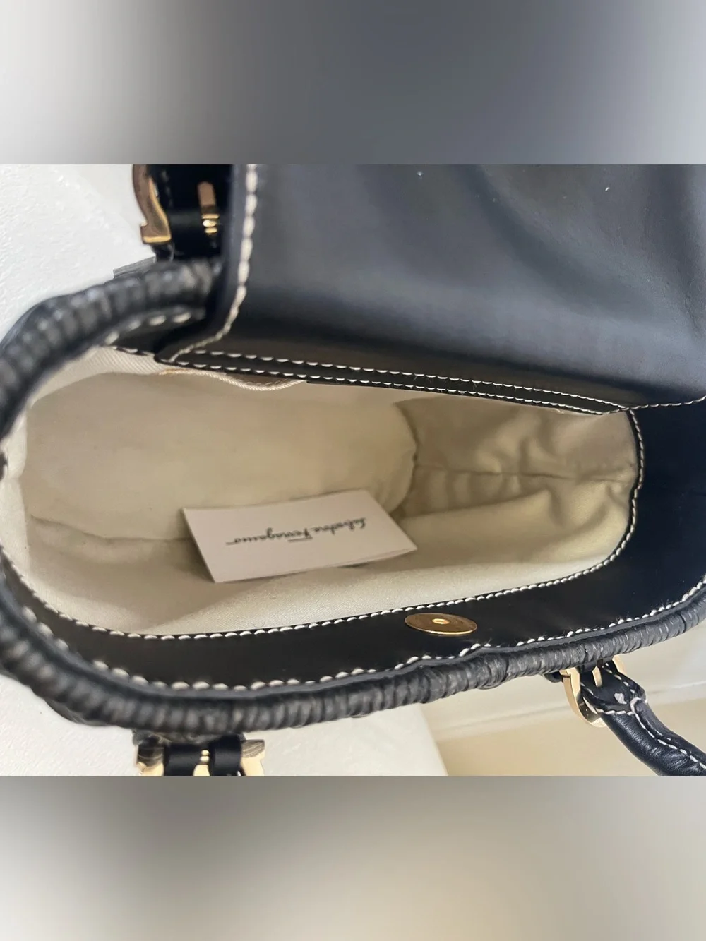 Salvatore Ferragamo vintage Gancini Rattan handbag